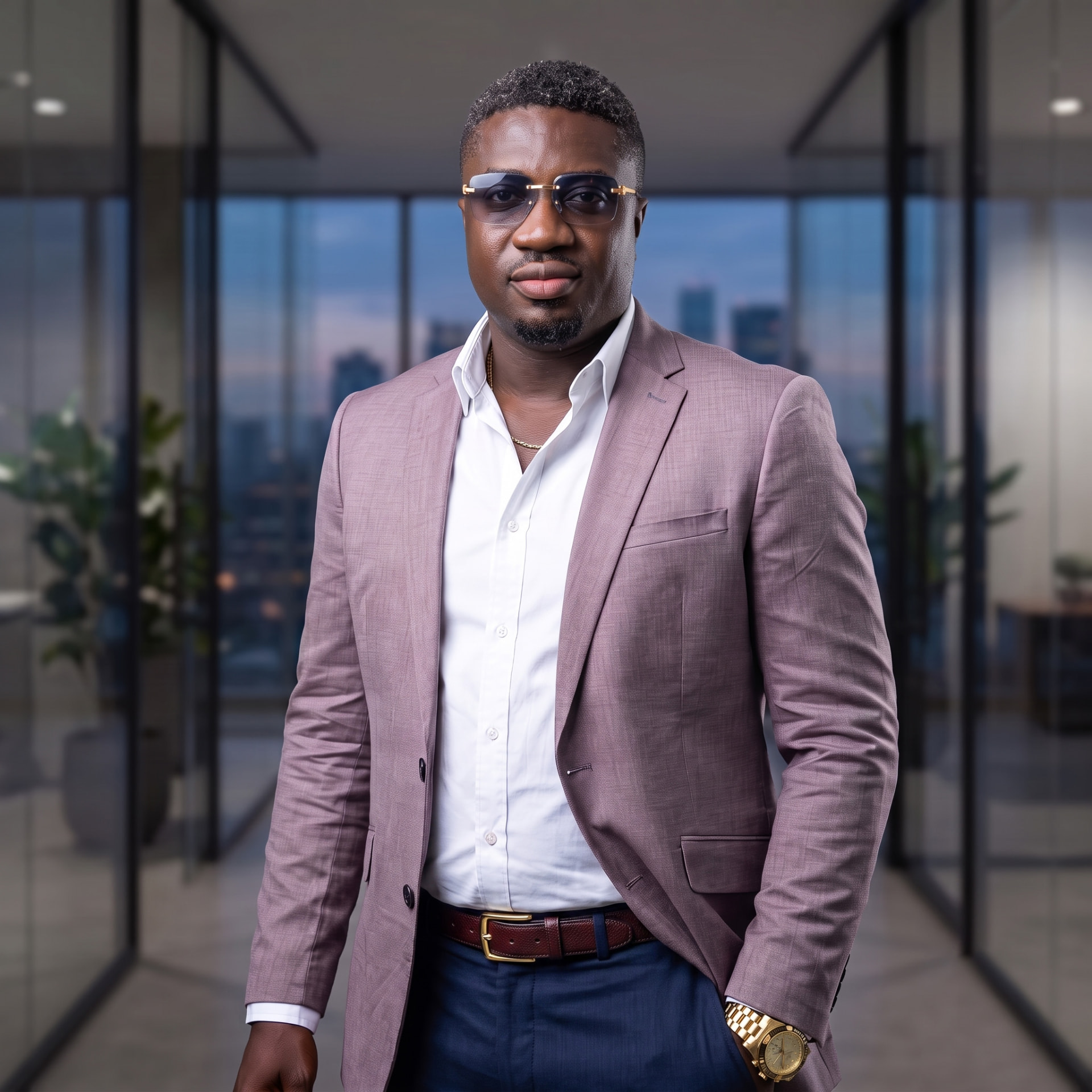 Portrait of Ronnie Afriyie, Chief Executive Officer at A-Luxe