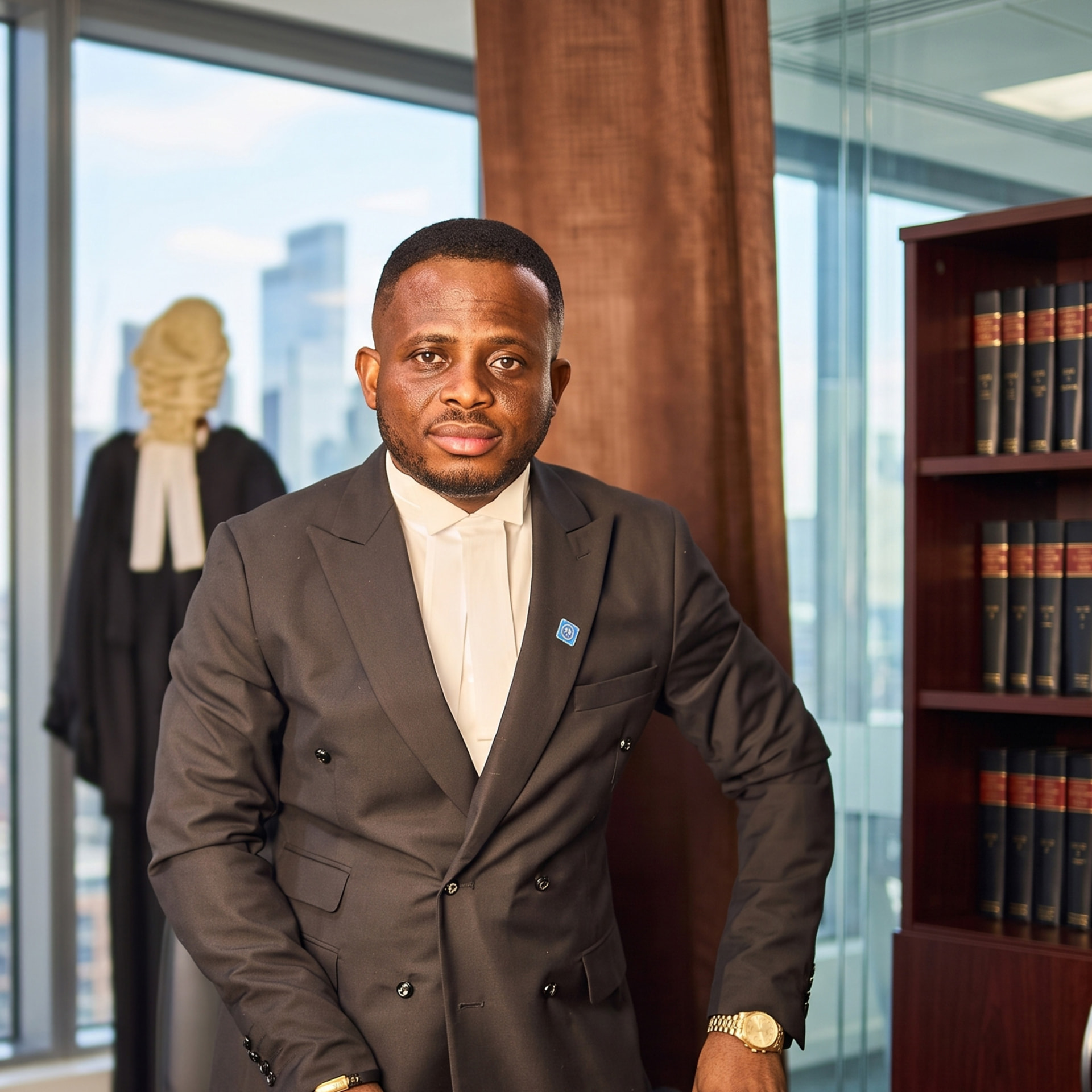 Portrait of Prince Twum, Esq., Secretary at A-Luxe